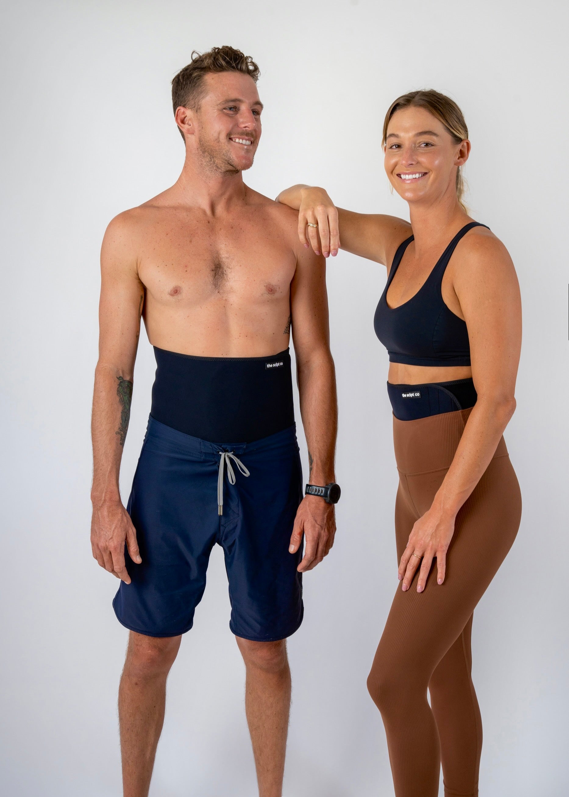 Matt & Jackie wearing the sclpt band size medium