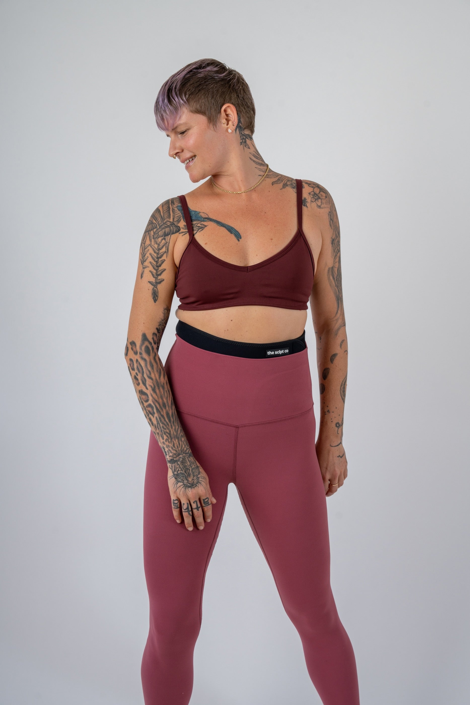 Mayzy wearing the sclpt band size medium